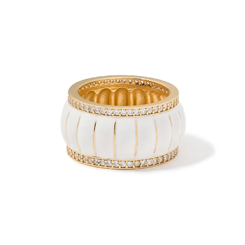 Clean eternity rings-Raffles Ring in Alabaster