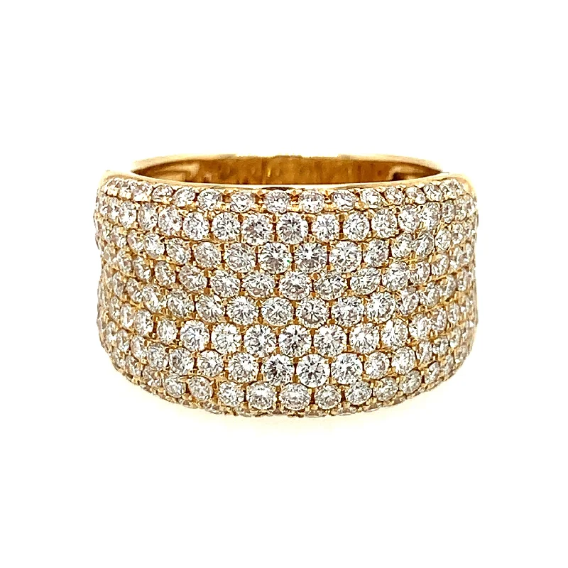 Lotus rings-14 Karat Yellow Women's Diamond Fashion Ring