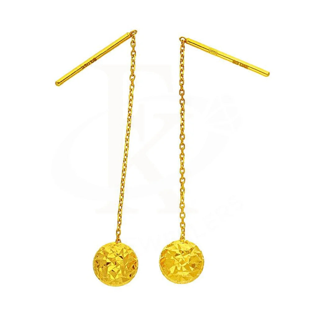 Gem-wrapped earrings-Gold Tic Tac Earring 18KT - FKJERN18K1859