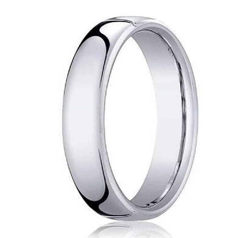 Knotted edge rings-Designer 14k White Gold Wedding Ring for Men with Heavy Fit