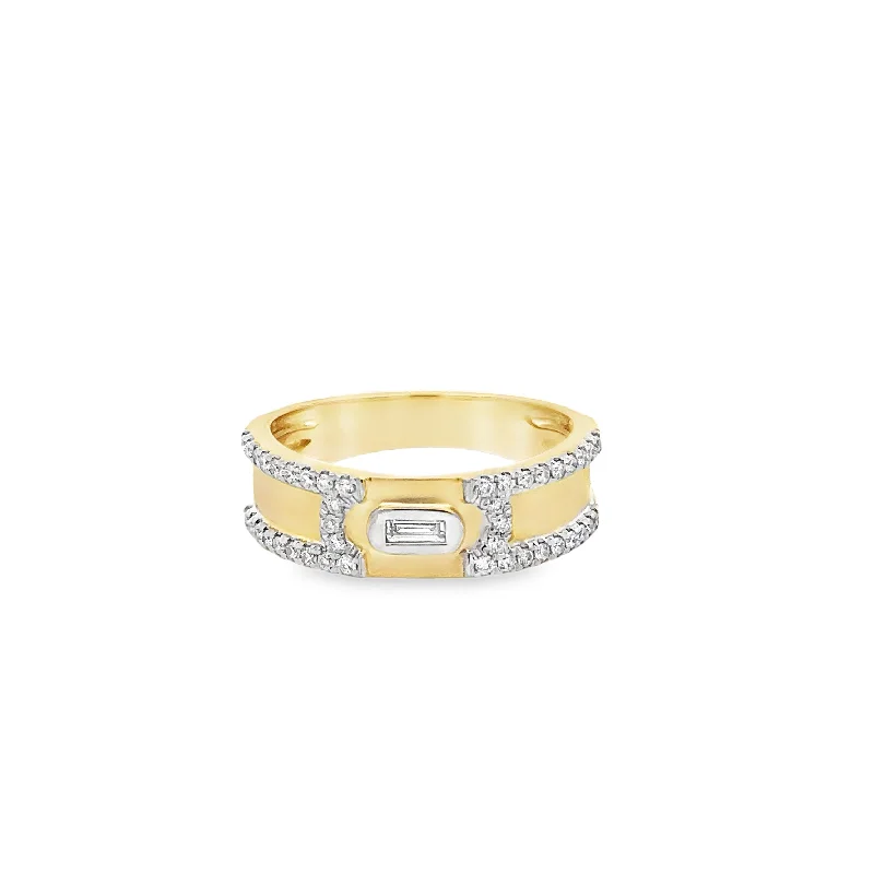 Linked loop rings-Women's Diamond Fashion Ring