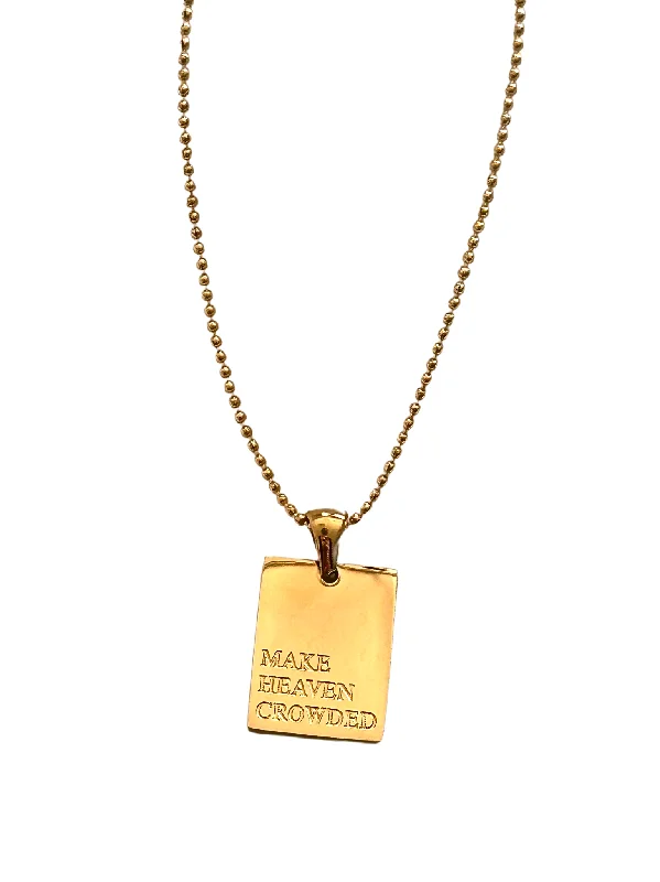 Star sign necklaces-"Make Heaven Crowded" empowerment necklace