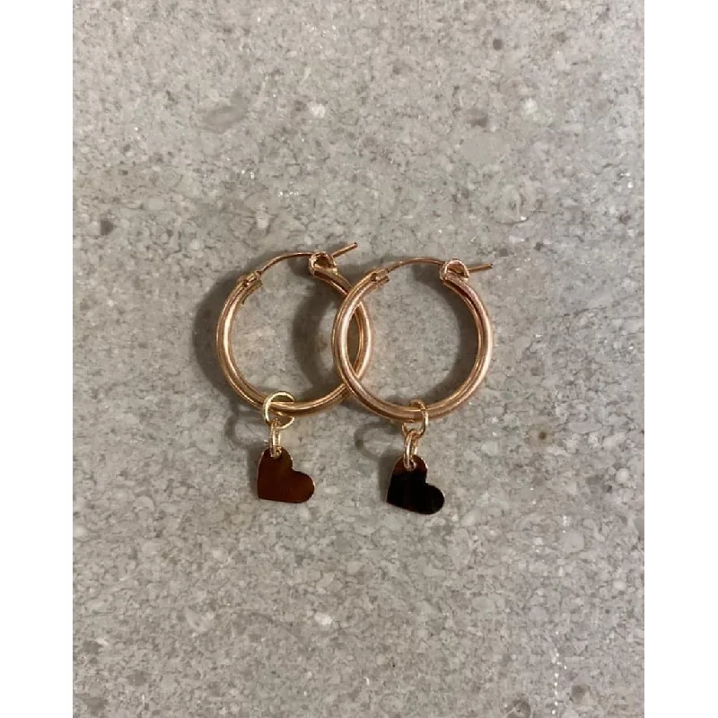 Detailed drop earrings-LOVE  hoops earring