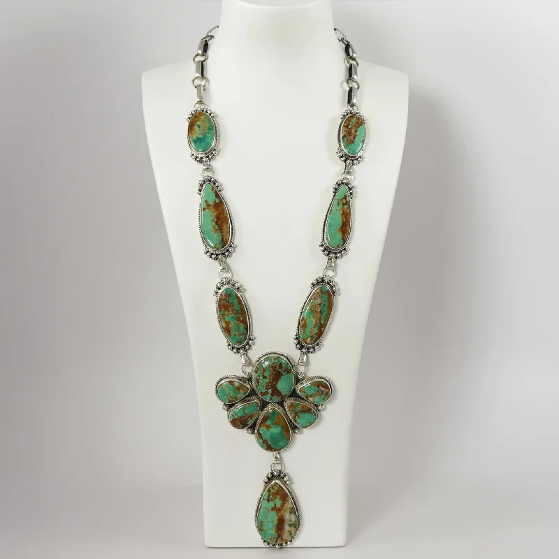 Gem cluster necklaces-Royston Turquoise Necklace