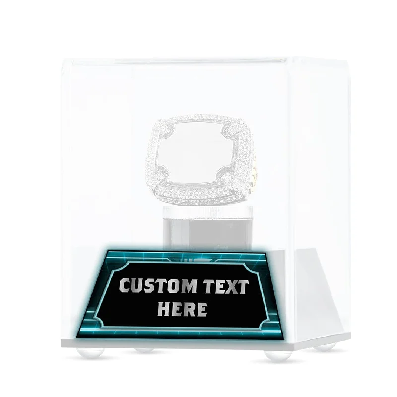 Thick band rings-"Design Your Own" Name Plate for Ring Case