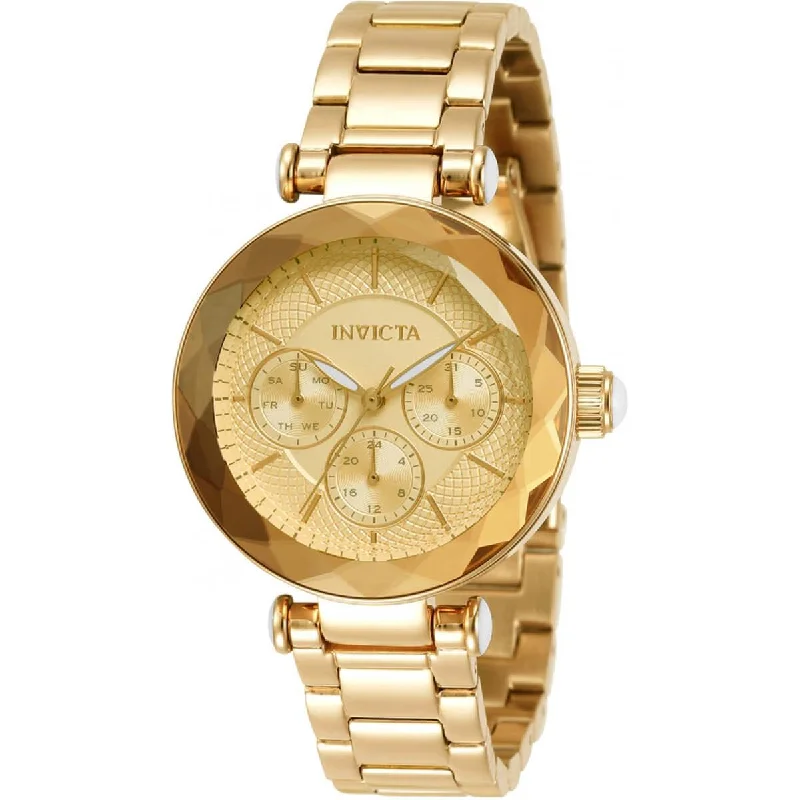 Woven tribal bangles-Invicta Women's Watch - Angel Gold Tone Oyster Dial Stainless Steel Bracelet | 31297