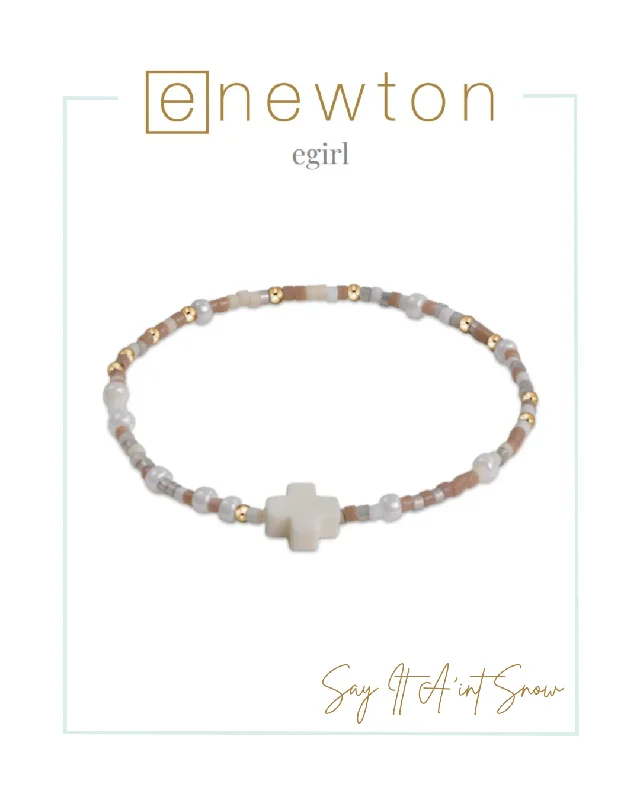 Lotus motif bangles-E Newton EGirl | Hope Unwritten Signature Cross Bracelet