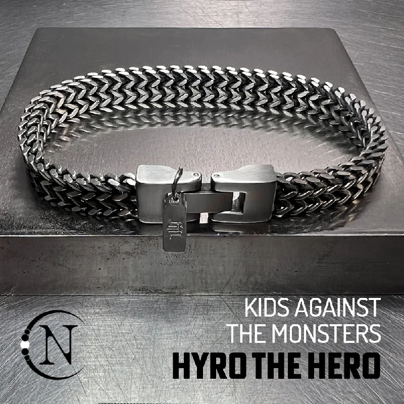 Broad stone bangles-Kids Against The Monsters NTIO Bracelet by Hyro The Hero