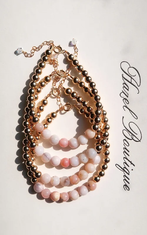 Rope wrap bracelets-White Howlite Stone Bracelet