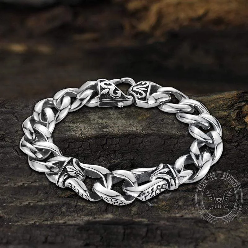 Heritage lock bracelets-Classic Viking Totem Stainless Steel Bracelet