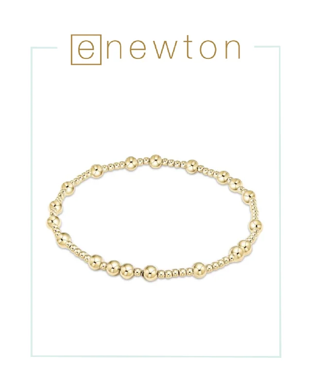 Linked charm bangles-E Newton Hope Unwritten 4mm Bracelet - Gold