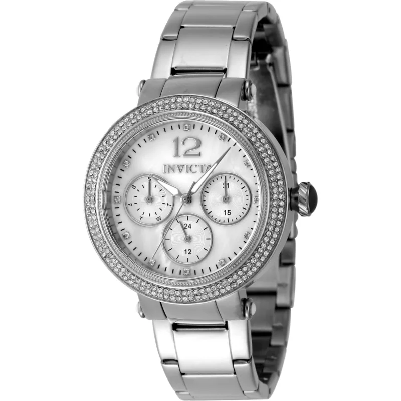 Grand cuff bangles-Invicta Women's Watch - Bolt Quartz Silver Tone Dial Stainless Steel Bracelet | 48114