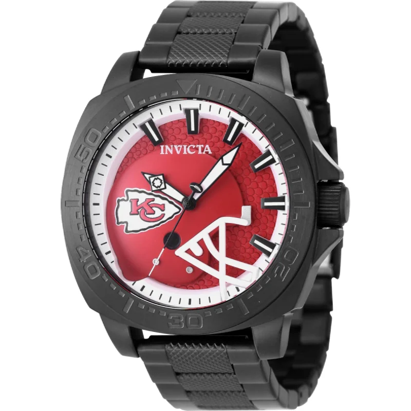 Tidal bead bangles-Invicta Men's Watch - NFL Kansas City Chiefs Red and White Dial Bracelet | 47876