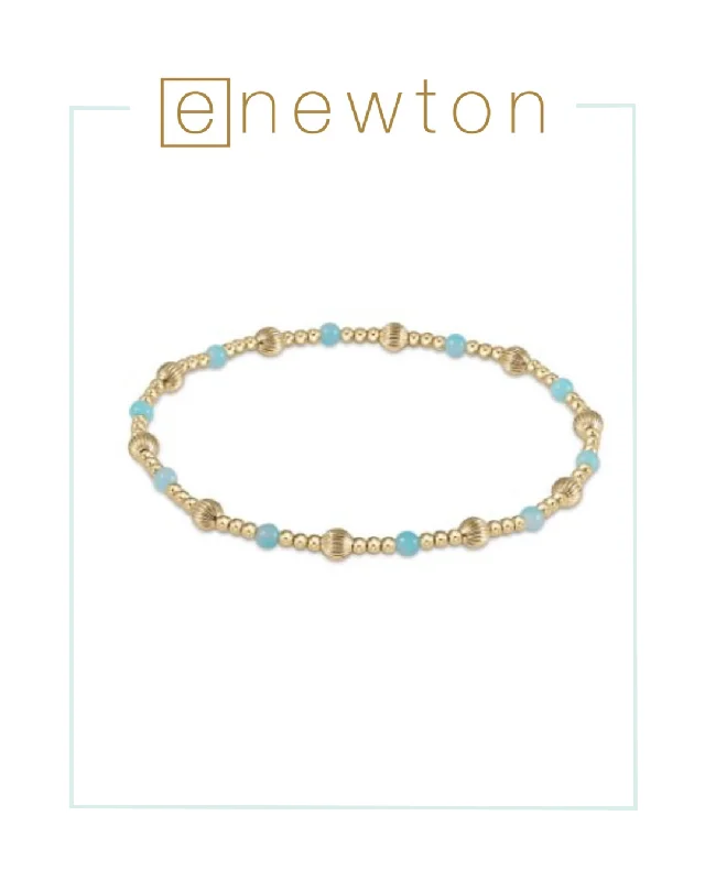 Mixed-tone bracelets-E Newton Dignity Sincerity Pattern 4mm Bead Bracelet - Amazonite