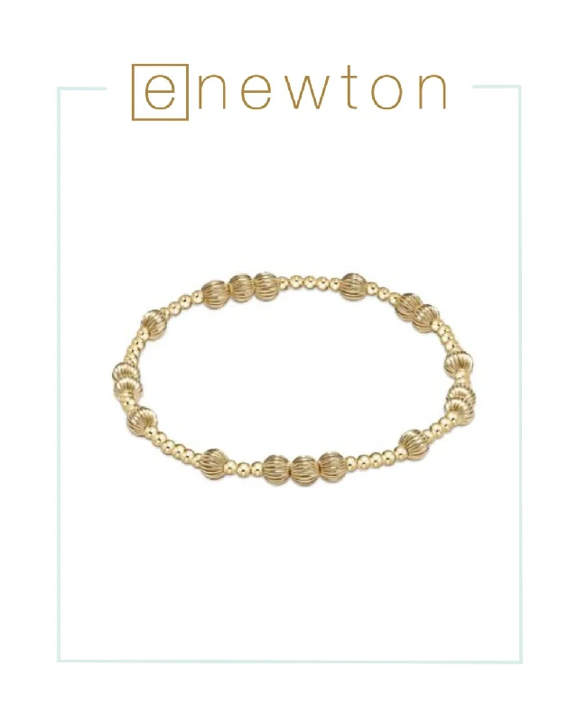 Dual-metal bracelets-E Newton Hope Unwritten Dignity 5mm Bead Bracelet - Gold