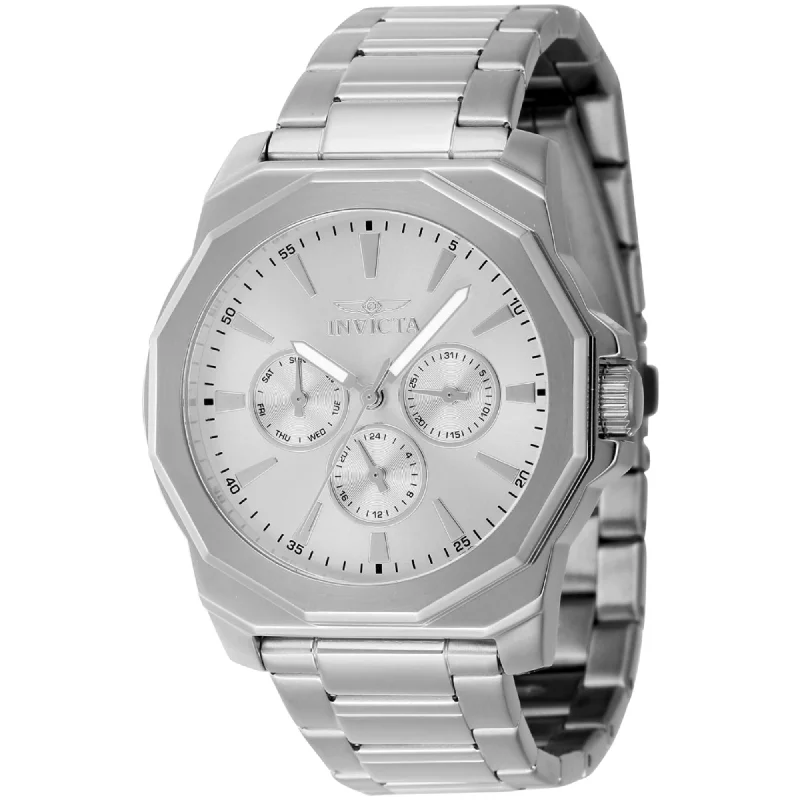 Detailed accent bracelets-Invicta Men's Watch - Speedway Silver Tone Dial Stainless Steel Bracelet | 46843