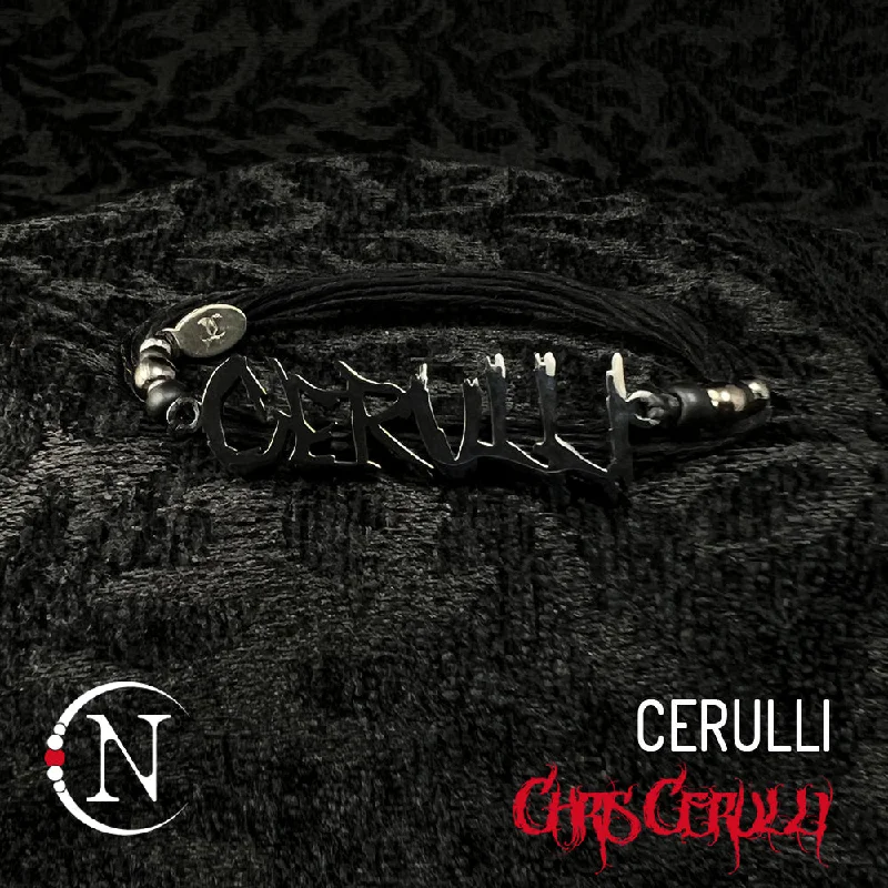 Wave pattern bracelets-Cerulli NTIO Nameplate Bracelet By Chris Cerulli ~ Limited Edition