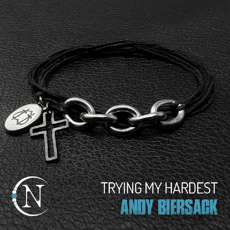 Soft shape bangles-Trying My Hardest NTIO Bracelet by Andy Biersack Limited Edition 100