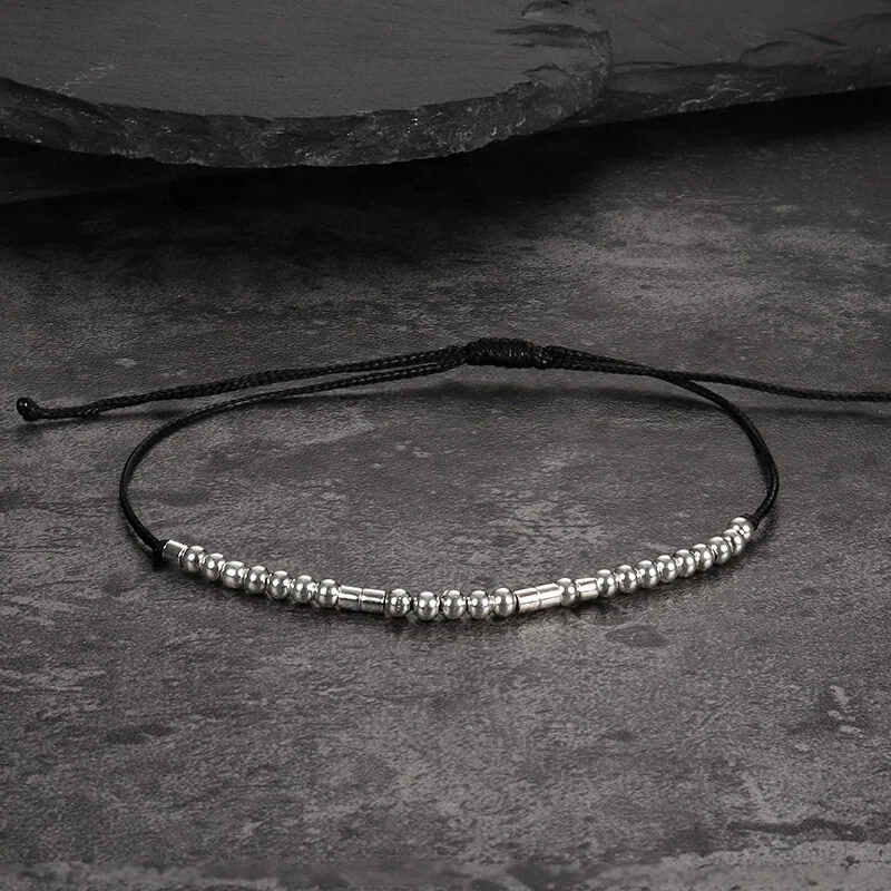 Owl feather bracelets-Best Bitches Morse Code Sterling Silver Bracelet