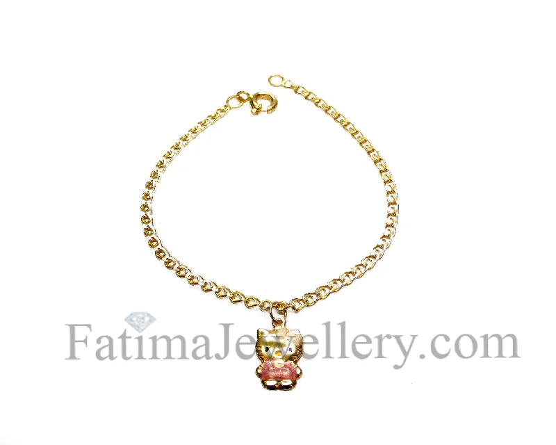 Fine stack bracelets-Bracelet - Children's bracelet Hello Kitty