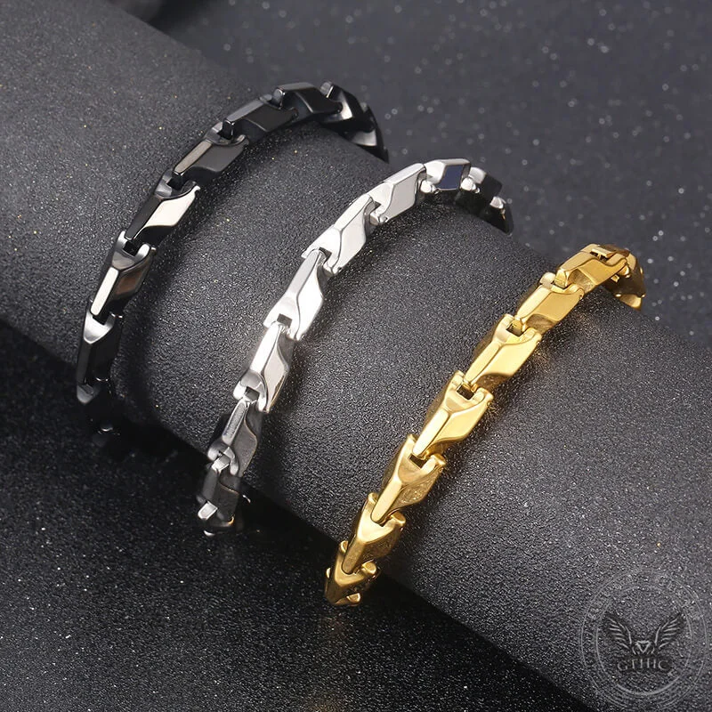 Shining diamond bracelets-Mechanical Dragon Bone Chain Stainless Steel Bracelet