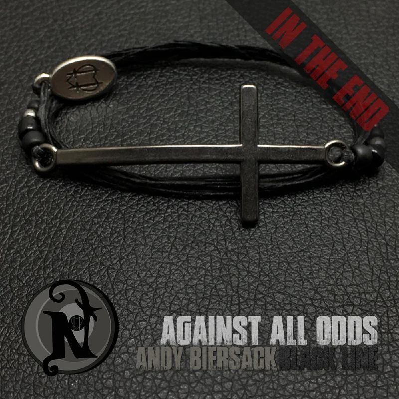 Elastic cord bracelets-Gunmetal Against All Odds NTIO Bracelet by Andy Biersack