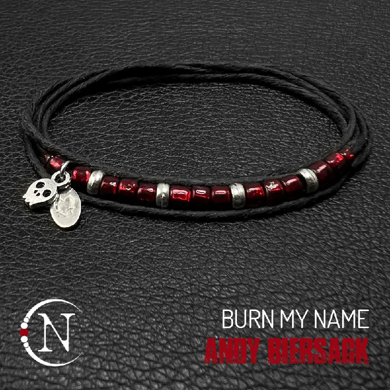 Planetary theme bracelets-Burn My Name NTIO Rebel Bracelet by Andy Biersack