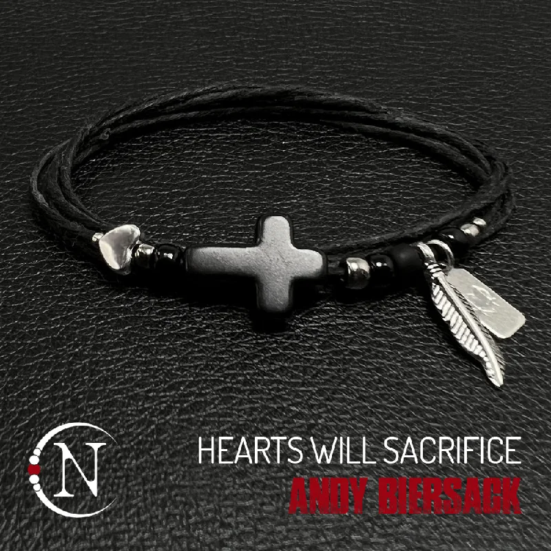 Braided rope bracelets-Hearts Will Sacrifice NTIO Rebel Bracelet by Andy Biersack