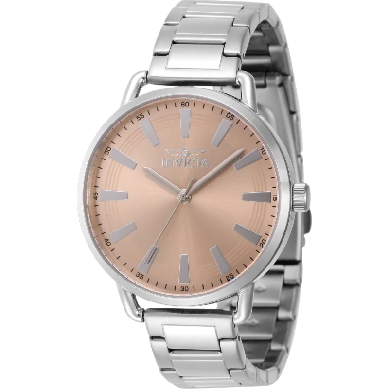 Burnished bronze bangles-Invicta Women's Watch - Wildflower Light Pink Dial Stainless Steel Bracelet | 46329