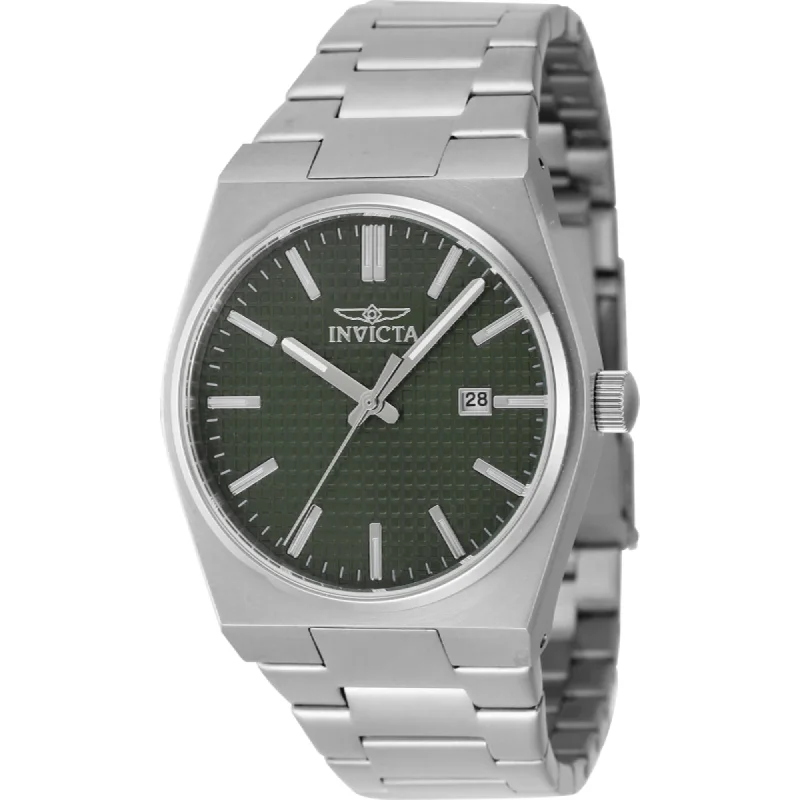 Hand-crafted bangles-Invicta Men's Watch - Speedway Quartz Green Dial Stainless Steel Bracelet | 48392