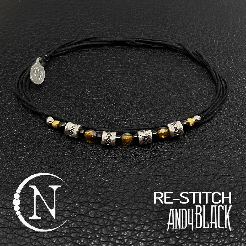 Fluid form bracelets-Re-Stitch NTIO Bracelet By Andy Biersack *7 More