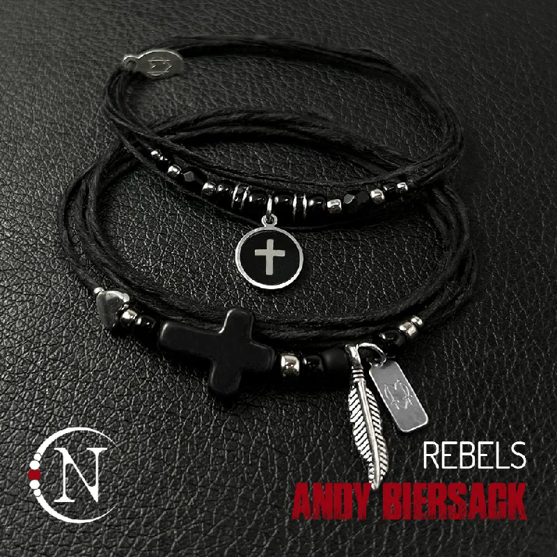 Fine rose bangles-2 Piece Rebels NTIO Bracelet Bundle by Andy Biersack