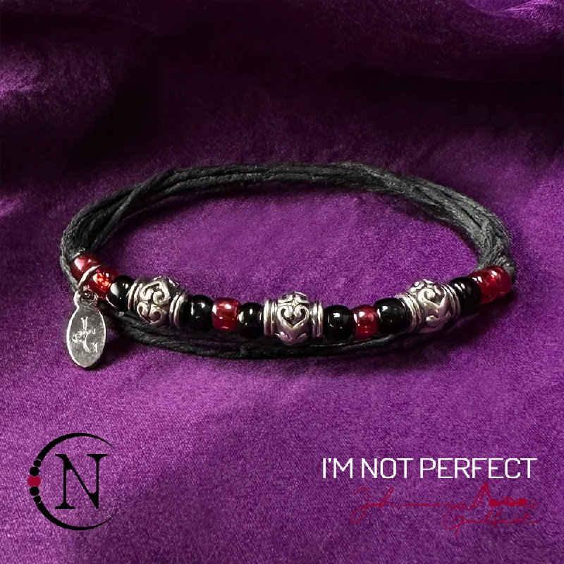 Bright bead bangles-I'm Not Perfect NTIO Bracelet by Johnnie Guilbert