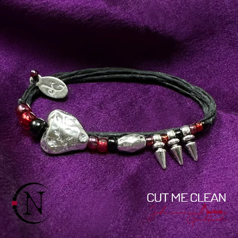 Sculpted cuff bangles-Cut Me Clean NTIO Bracelet by Johnnie Guilbert